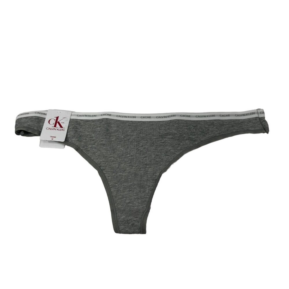 Calvin Klein Women's Size Medium Panty Thong Gray New With Tags
